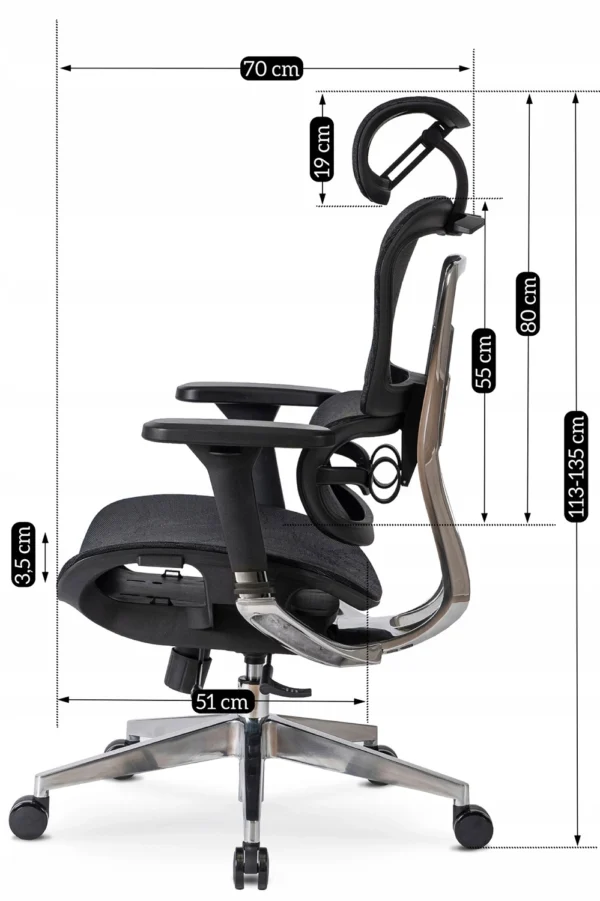 product-2895-12 Fotoliu pivotant NINO Ergonomic Negru — MOBILA