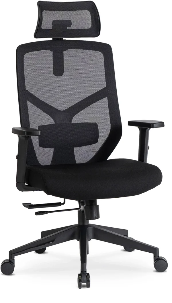 product-2896-0 Scaun pivotant ergonomic BENTO negru — MOBILA