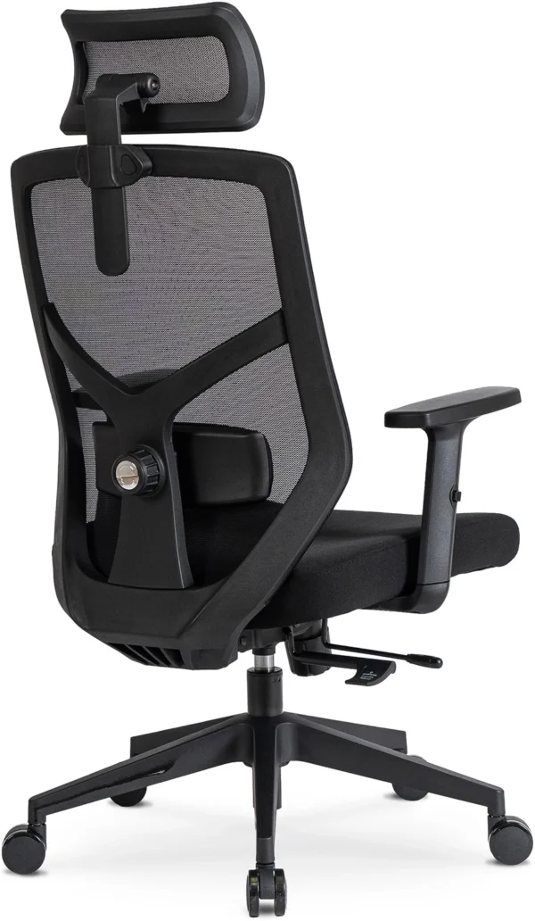 product-2896-4 Scaun pivotant ergonomic BENTO negru — MOBILA