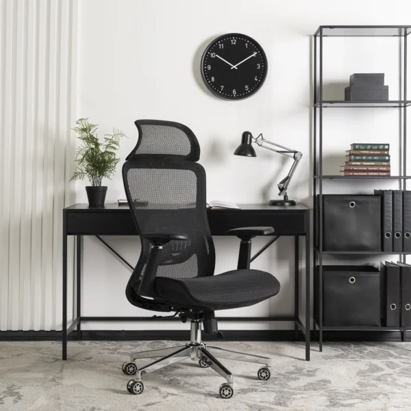 product-2897-0-1 LITOS Scaun pivotant ergonomic negru — MOBILA
