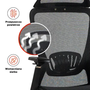 product-2897-10 LITOS Scaun pivotant ergonomic negru — MOBILA