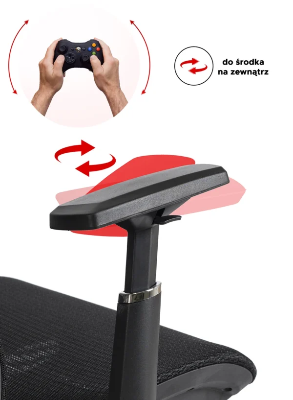 product-2897-12 LITOS Scaun pivotant ergonomic negru — MOBILA
