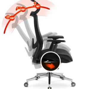 product-2897-14 LITOS Scaun pivotant ergonomic negru — MOBILA