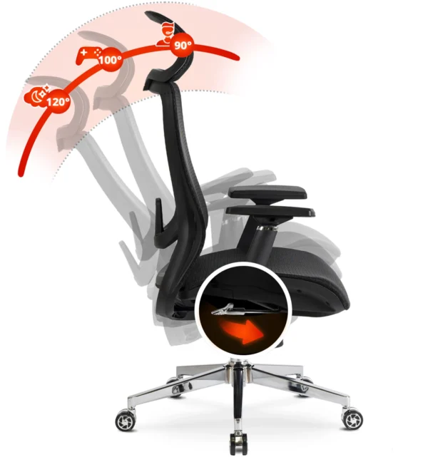 product-2897-14 LITOS Scaun pivotant ergonomic negru — MOBILA