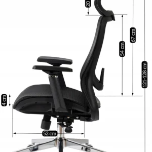 product-2897-16 LITOS Scaun pivotant ergonomic negru — MOBILA