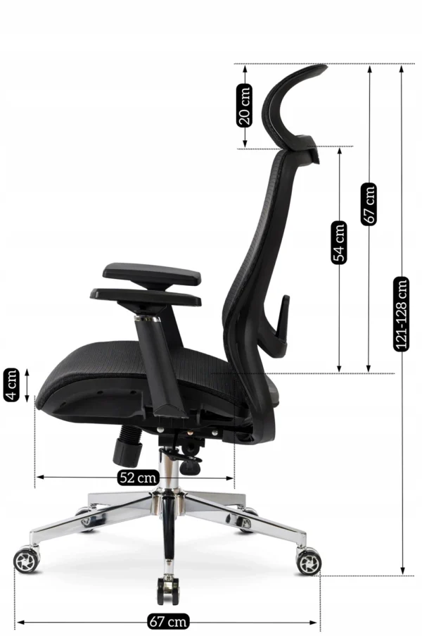 product-2897-16 LITOS Scaun pivotant ergonomic negru — MOBILA