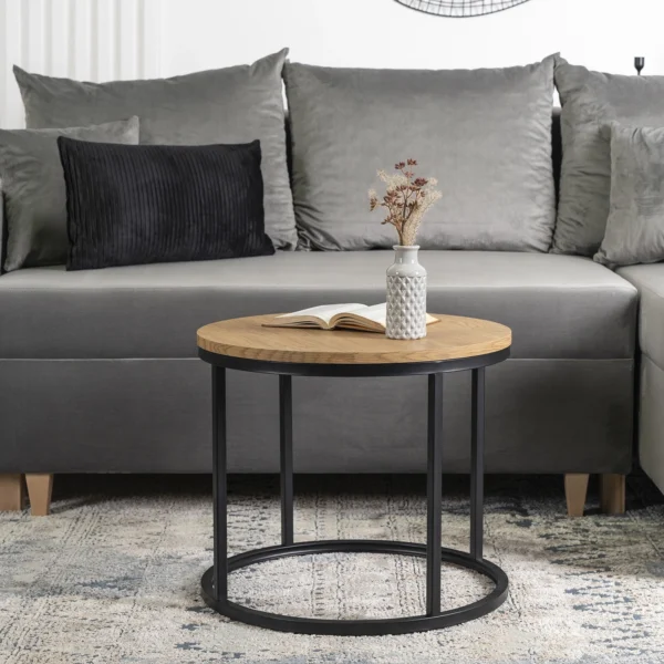 Măsuță de cafea LELLA Stejar auriu