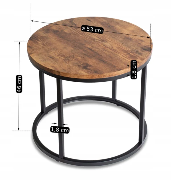 product-2900-4 Măsuță laterală TIM din stejar rustic