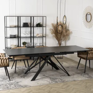 product-2907-2 MAXIME Masă extensibilă din ceramică 160-240 cm Marmură neagră