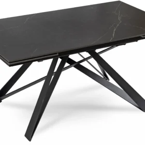 product-2907-6 MAXIME Masă extensibilă din ceramică 160-240 cm Marmură neagră