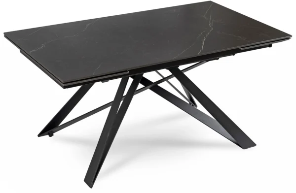 product-2907-6 MAXIME Masă extensibilă din ceramică 160-240 cm Marmură neagră
