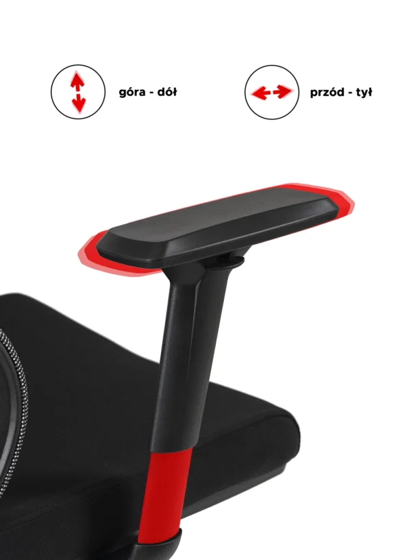 Scaun pivotant ergonomic DELSIN, negru