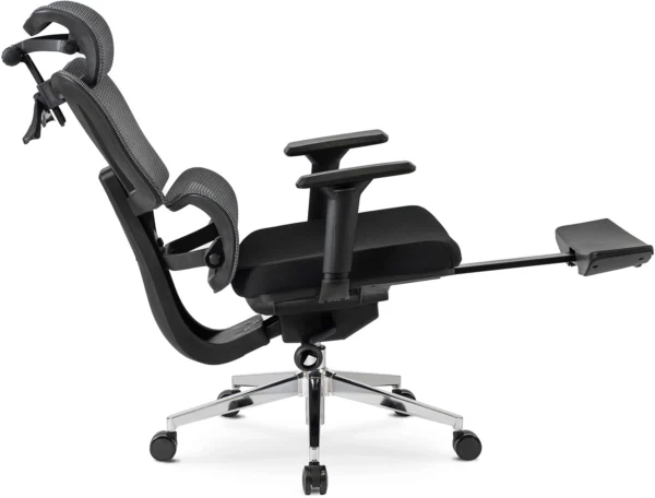 Scaun pivotant ergonomic DELSIN, negru