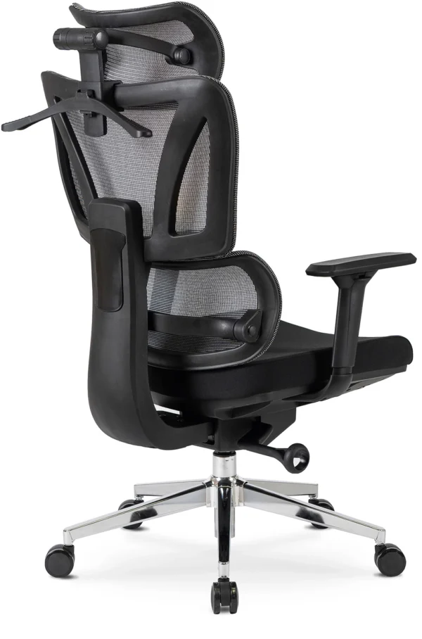 Scaun pivotant ergonomic DELSIN, negru