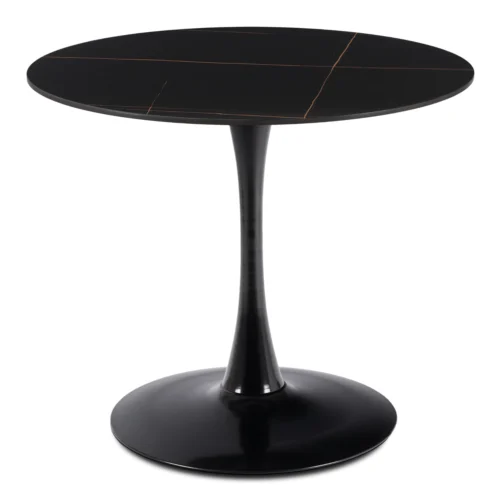 Masa ceramică SANDER 89 cm Negru