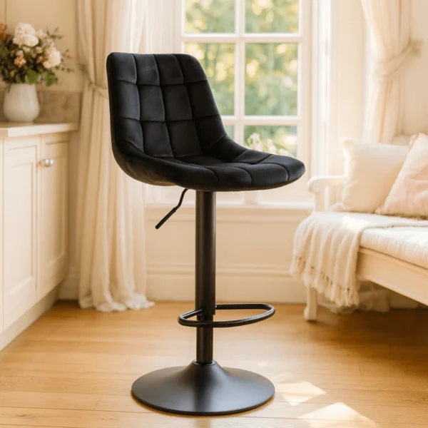 product-2923-0-1 ARCOS 2 Hocker Velur negru — MOBILA