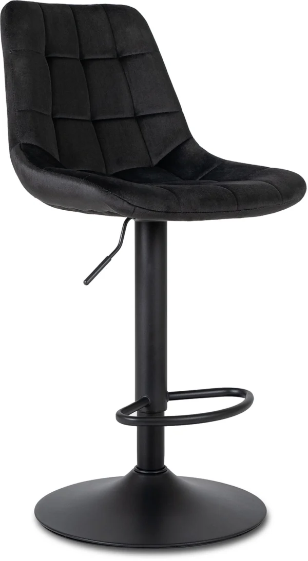 product-2923-0 ARCOS 2 Hocker Velur negru — MOBILA