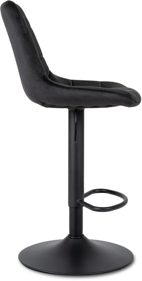 product-2923-3 ARCOS 2 Hocker Velur negru — MOBILA