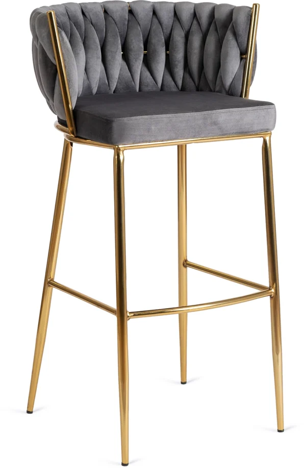 product-2926-0 Hocker FLORES 2 Gri Velur — MOBILA