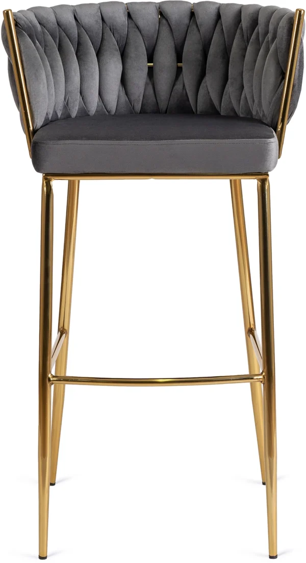 product-2926-1 Hocker FLORES 2 Gri Velur — MOBILA