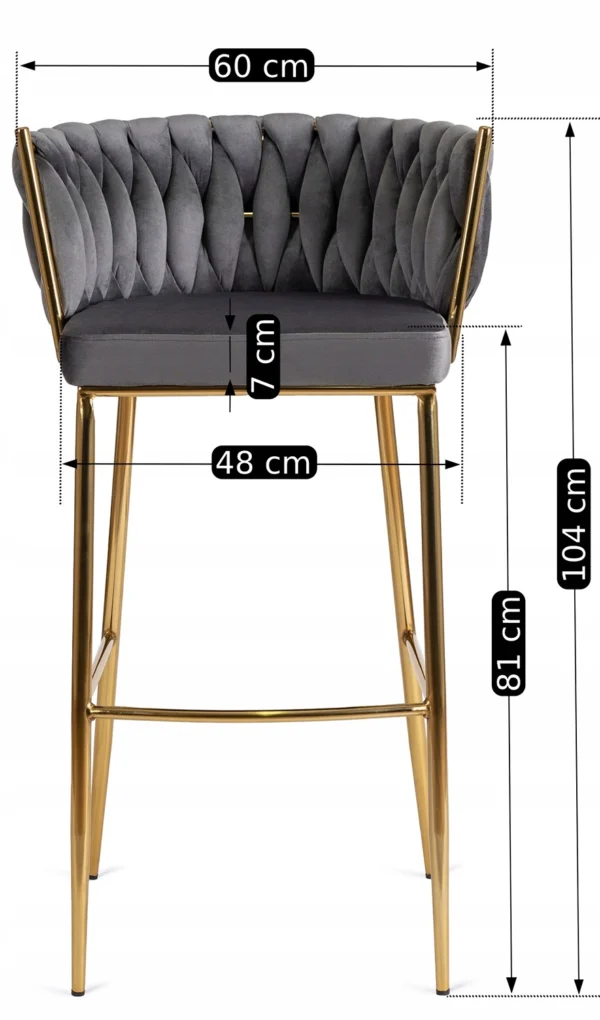 product-2926-5 Hocker FLORES 2 Gri Velur — MOBILA
