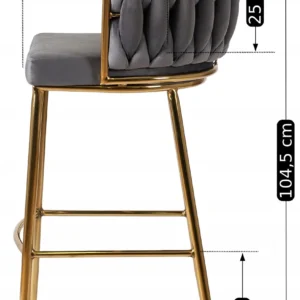 product-2926-6 Hocker FLORES 2 Gri Velur — MOBILA