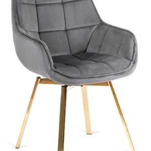 Scaun pivotant MIA, velur gri