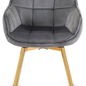 Scaun pivotant MIA, velur gri