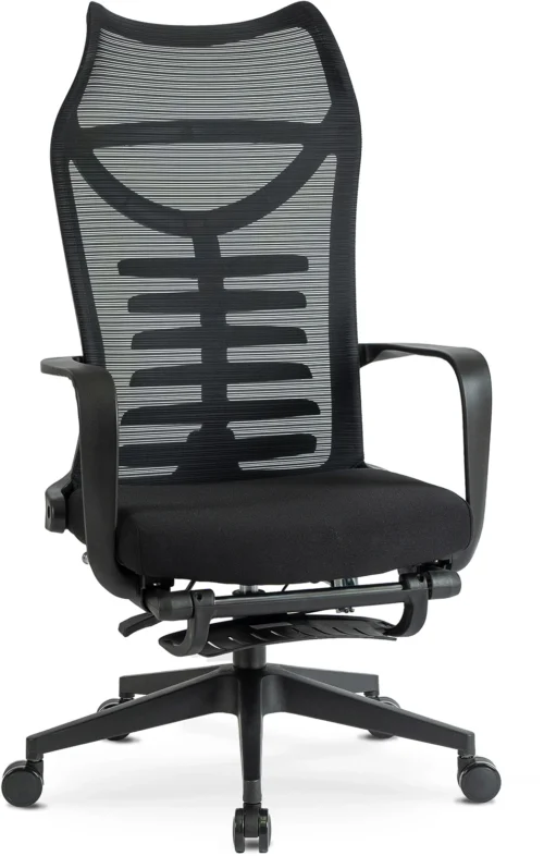 Scaun pivotant ergonomic ACTON, negru