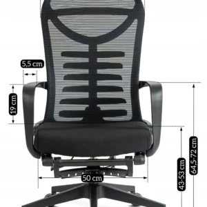 product-2928-10 Fotoliu pivotant ACTON Ergonomic Negru — MOBILA