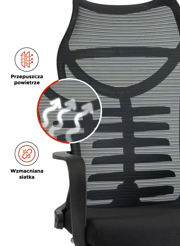 product-2928-7 Fotoliu pivotant ACTON Ergonomic Negru — MOBILA