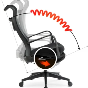 product-2928-8 Fotoliu pivotant ACTON Ergonomic Negru — MOBILA