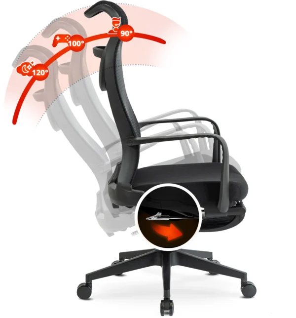product-2928-9 Fotoliu pivotant ACTON Ergonomic Negru — MOBILA