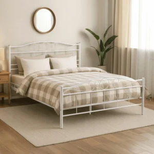 Pat metalic GRIFFIN 160x200 Alb