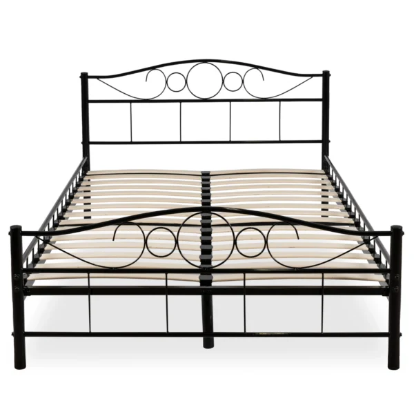 Pat metalic GRIFFIN 120x200 Negru