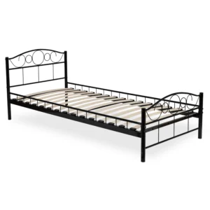 Pat metalic GRIFFIN 90x200 Negru