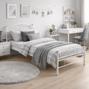 Pat metalic GRIFFIN 90x200 Alb