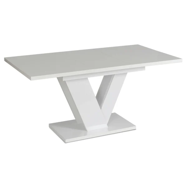 product-2946-5 CLARK Masă extensibilă 120-160 cm Alb lucios — Mese