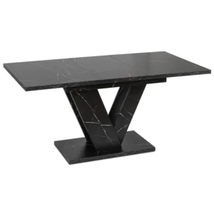 product-2948-5 CLARK Masă extensibilă 120-160 cm Marmură neagră — Mese