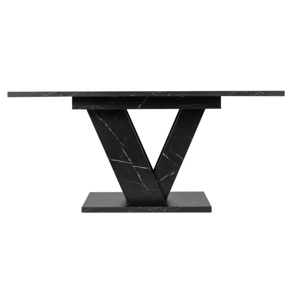 product-2948-7 CLARK Masă extensibilă 120-160 cm Marmură neagră — Mese