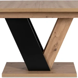 product-2949-6 CLARK Masă extensibilă 120-160 cm Stejar Artisan/Negru — Mese