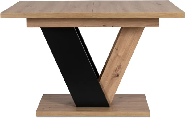 product-2949-6 CLARK Masă extensibilă 120-160 cm Stejar Artisan/Negru — Mese
