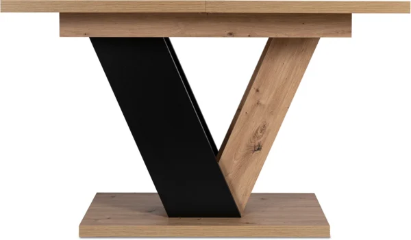 product-2949-7 CLARK Masă extensibilă 120-160 cm Stejar Artisan/Negru — Mese