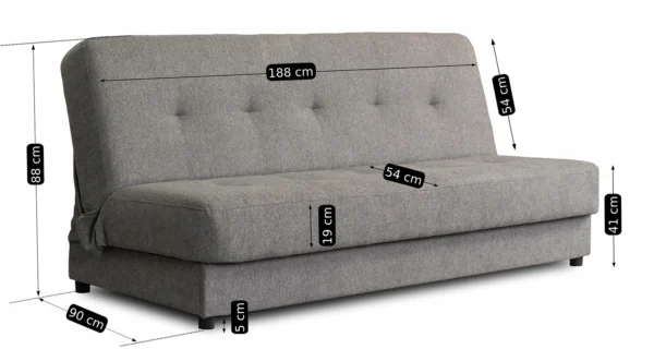 Canapea extensibilă ARUBA gri