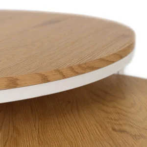 Set de masă DANIELLE MAX Stejar natural/Alb