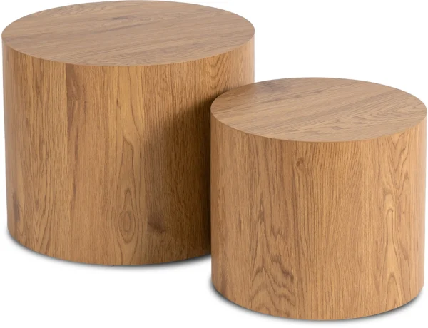 product-2959-0 Set de măsuțe LEILA din stejar natural — Măsuțe și banchete