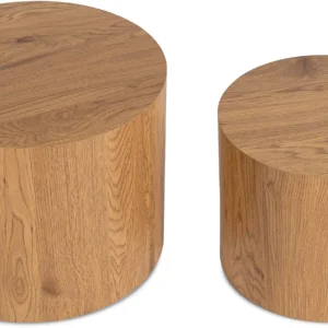 product-2959-3 Set de măsuțe LEILA din stejar natural — Măsuțe și banchete