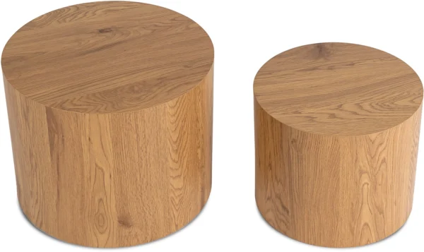 product-2959-3 Set de măsuțe LEILA din stejar natural — Măsuțe și banchete