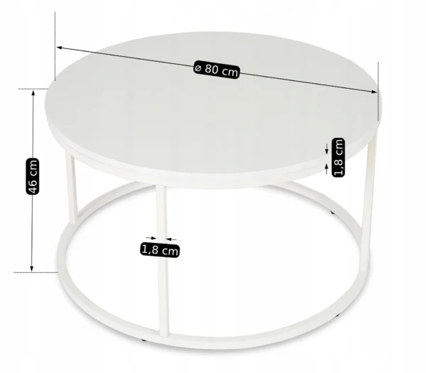 Masă ALICE MAX, albă