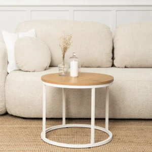 Măsuță de cafea ANN Stejar/Alb